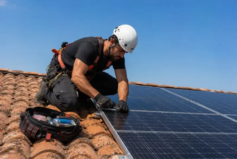 Maintenance et monitoring de panneaux solaires à Saint-Priest